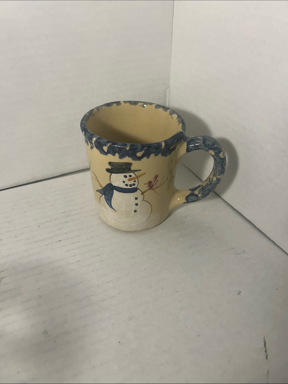Christmas Roseville  Ohio coffee mug with snowman